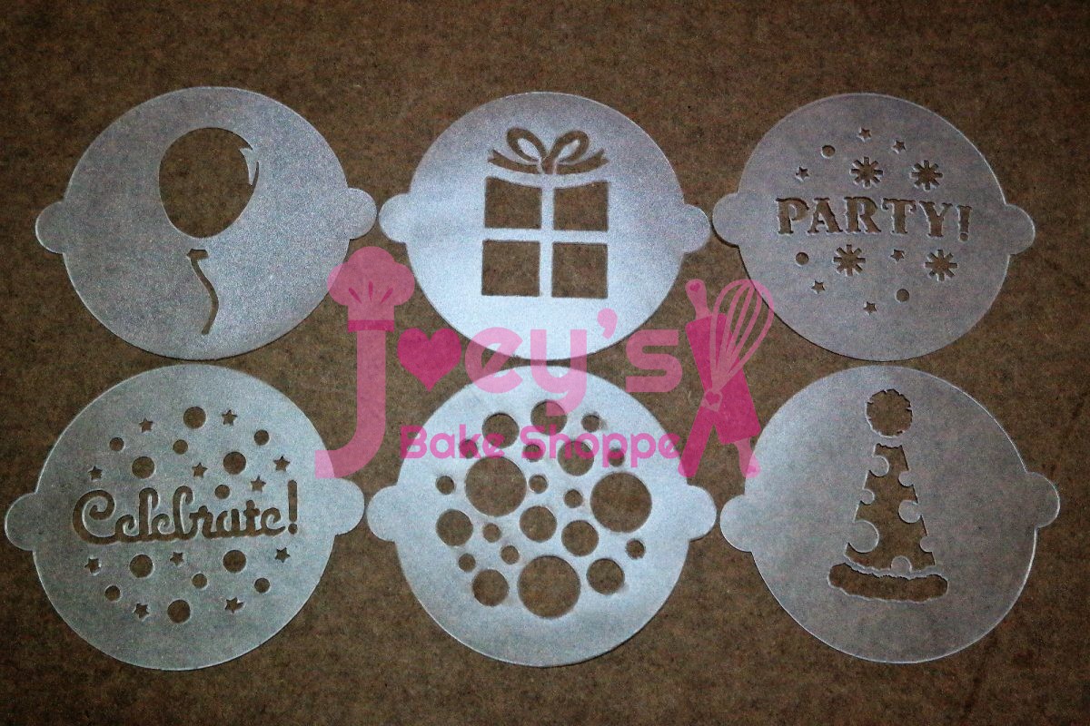 8 Pcs Cake Stencils Joey's Bake Shoppe