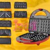 7 In 1 Taiyaki Waffle Donuts Sandwich Grill Pancakes Maker
