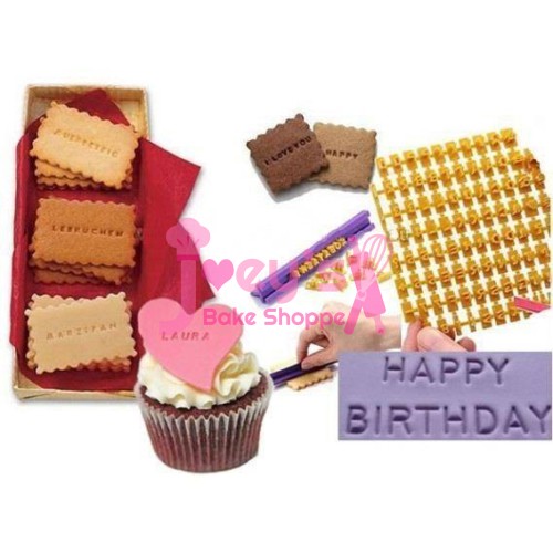 Cookie Fondant Letter Stamp Set Joey's Bake Shoppe